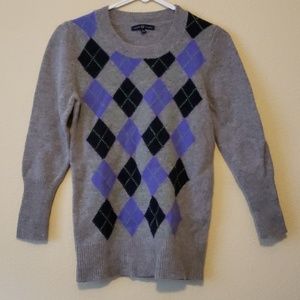 Gray Argyle sweater
